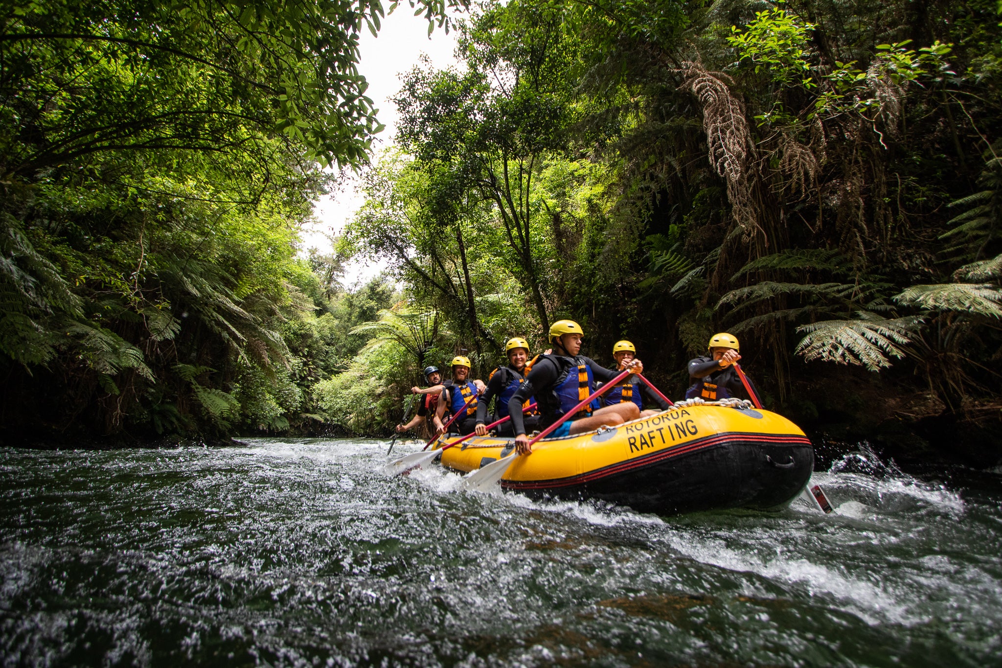 Ōkere Zip Raft Hotpool Combo: Zipline, Raft & Lake Soak